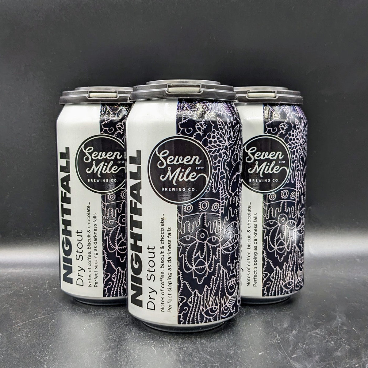 Seven Mile Nightfall Dry Stout Can Sgl 375ml