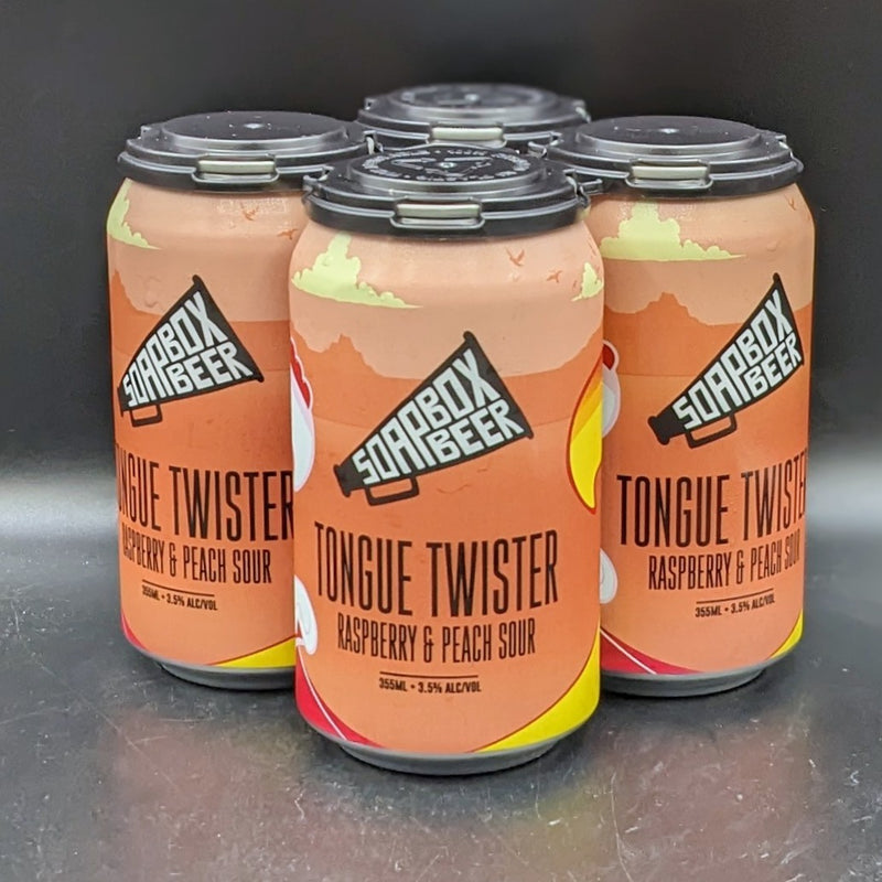 Soapbox Tongue Twister Raspberry & Peach Sour Can Sgl