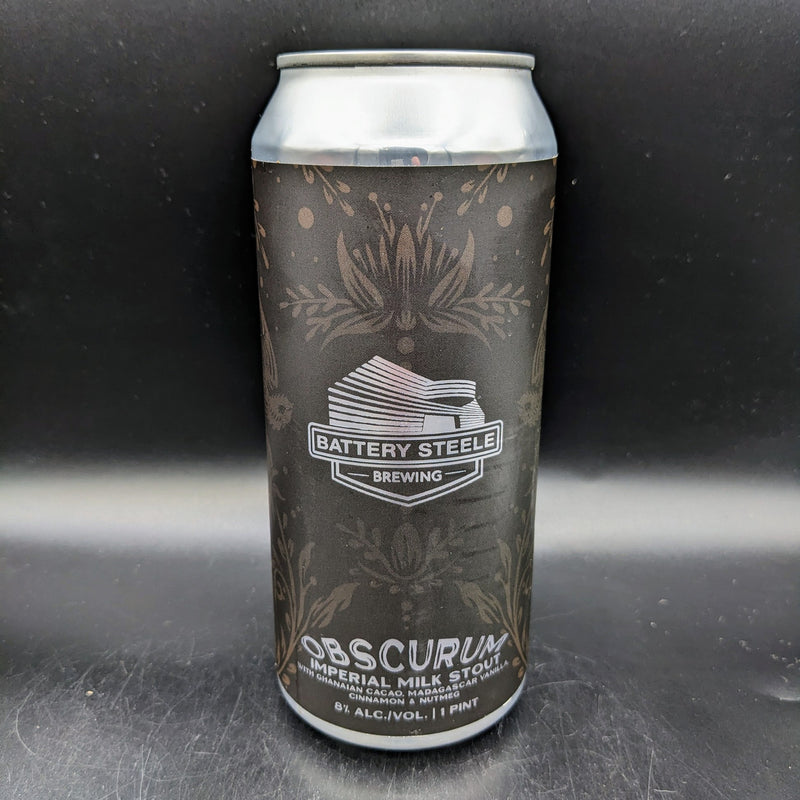 Battery Steele Brewing Obscurum Imperial Milk Stout Can Sgl