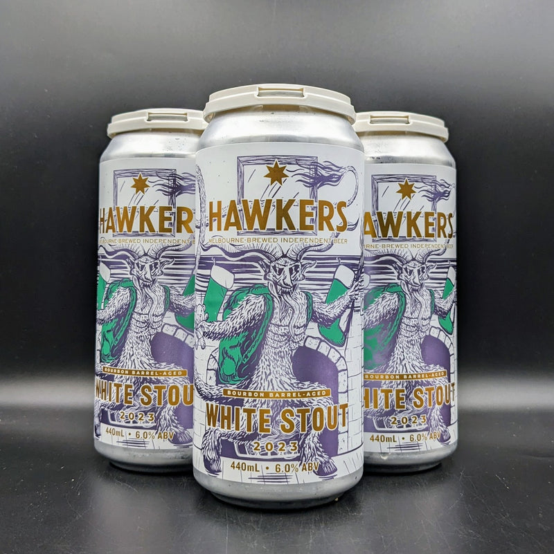Hawkers Bourbon Barrel aged White Stout Can 4pk