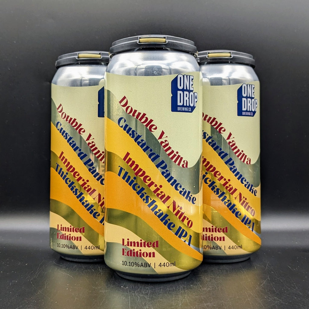 One Drop Double Vanilla Custard Pancake Imperial Nitro Thickshake IPA Can 4pk - Saccharomyces Beer Cafe