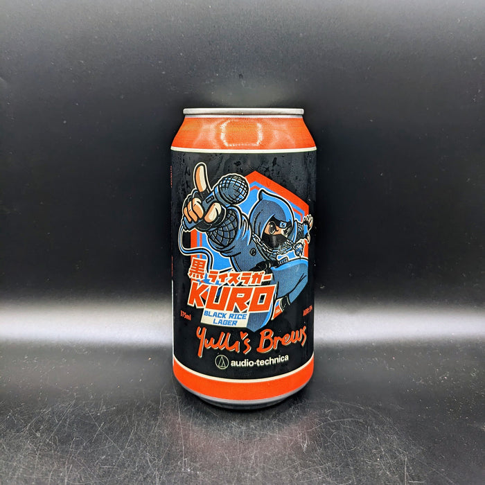 Yullis Brews Kuro Black Rice Lager Can Sgl 375ml