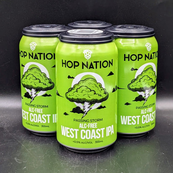 Hop Nation Passing Storm Alcohol Free West Coast IPA