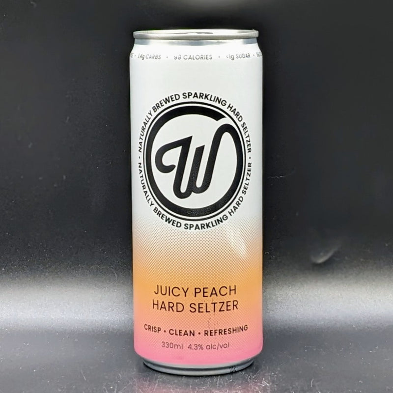 W Seltzer Juicy Peach Can Sgl