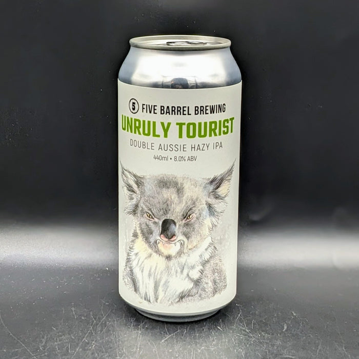 Five Barrel Unruly Tourist Double Aussie IPA 440ml