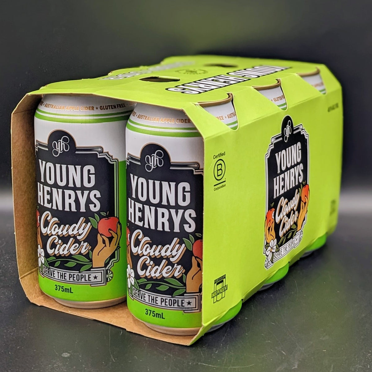 Young Henrys Cloudy Cider Can Sgl 375ml