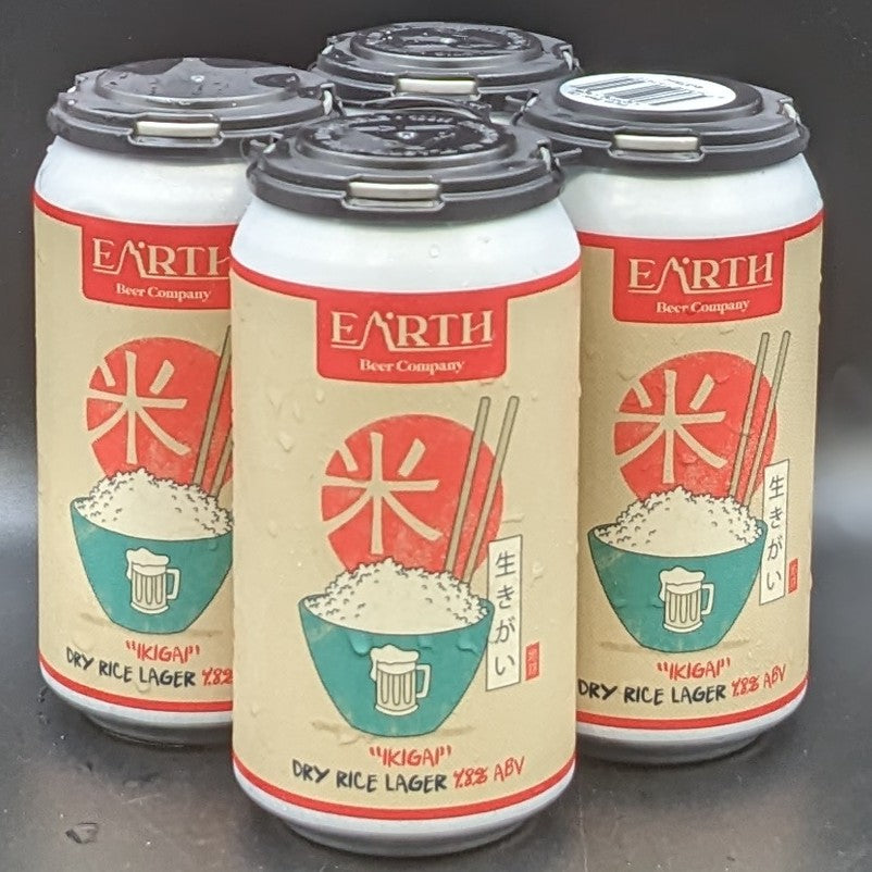 Earth Ikigai Rice Lager Can Sgl