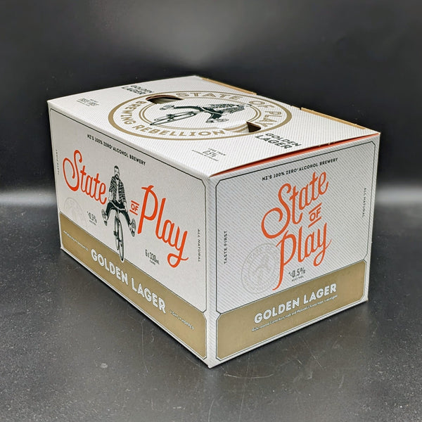 State of Play Golden Lager 0.5% 330ml