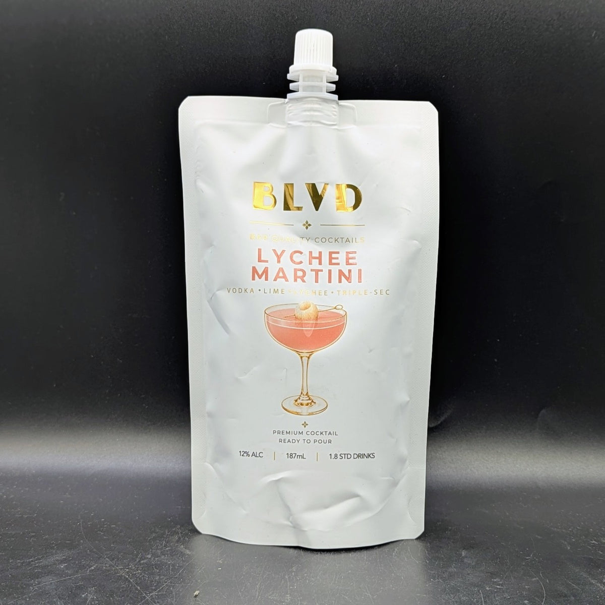 BLVD Lychee Martini Pouch 187ml