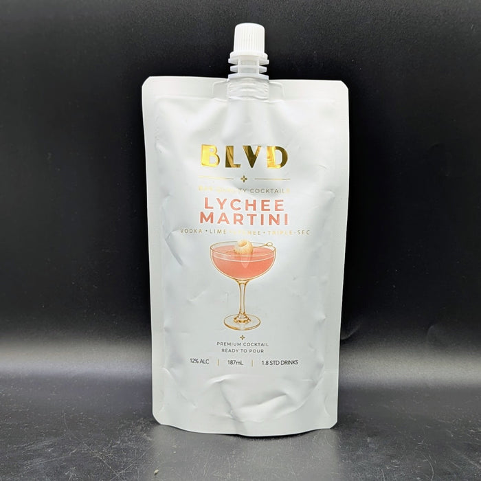 BLVD Lychee Martini Pouch 187ml