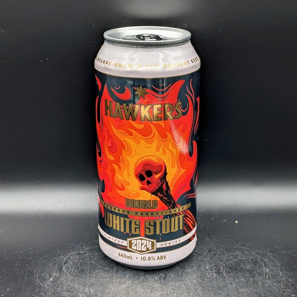 Hawkers Double Bourbon Barrel Aged White Stout (2024) Can Sgl - Saccharomyces Beer Cafe