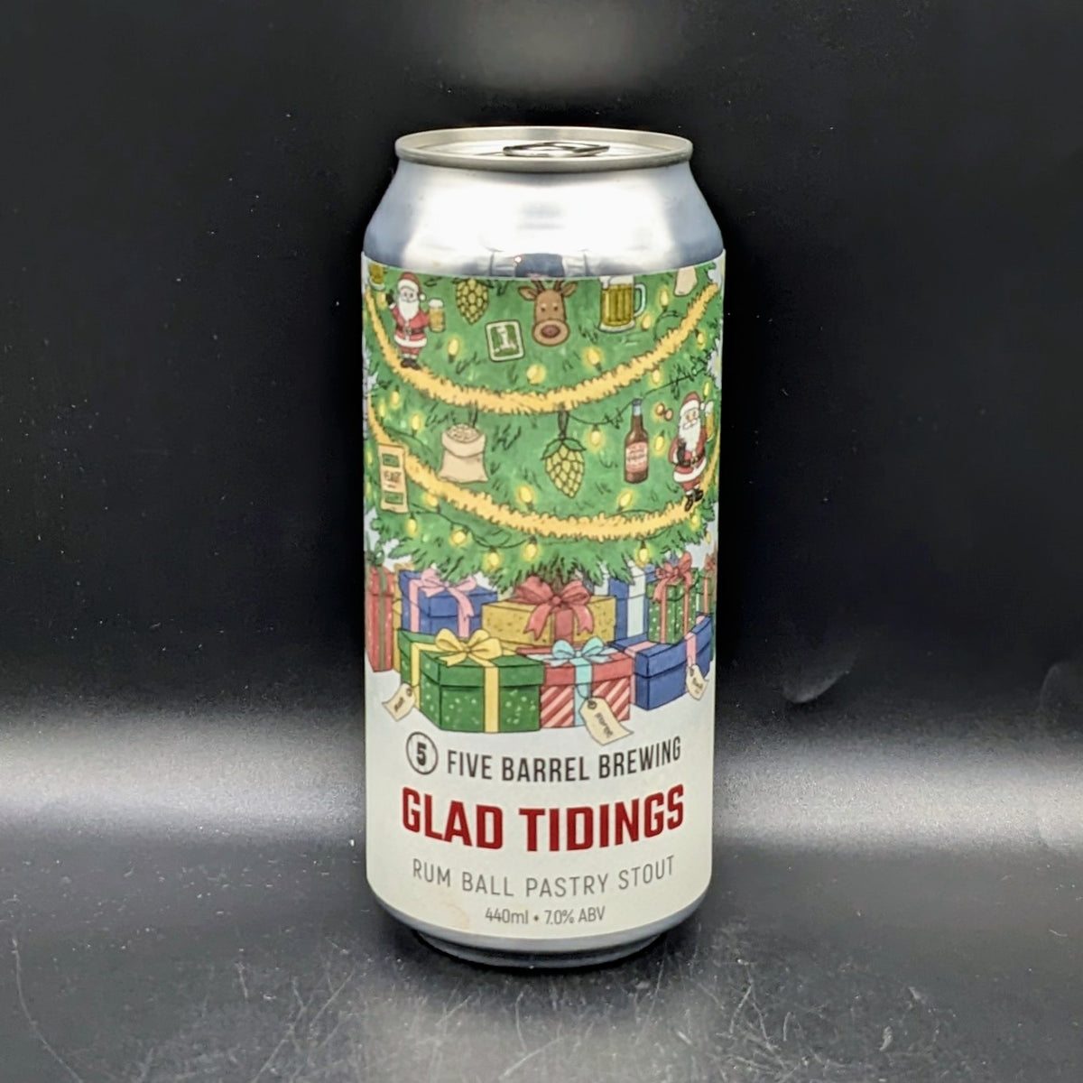Five Barrel Glad Tidings Rum Ball Stout 440ml