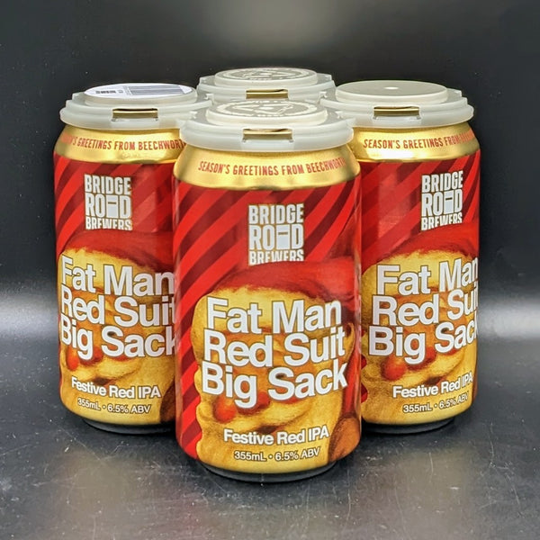 Bridge Road Brewers Fat Man, Red Suit, Big Sack. Festive Red IPA