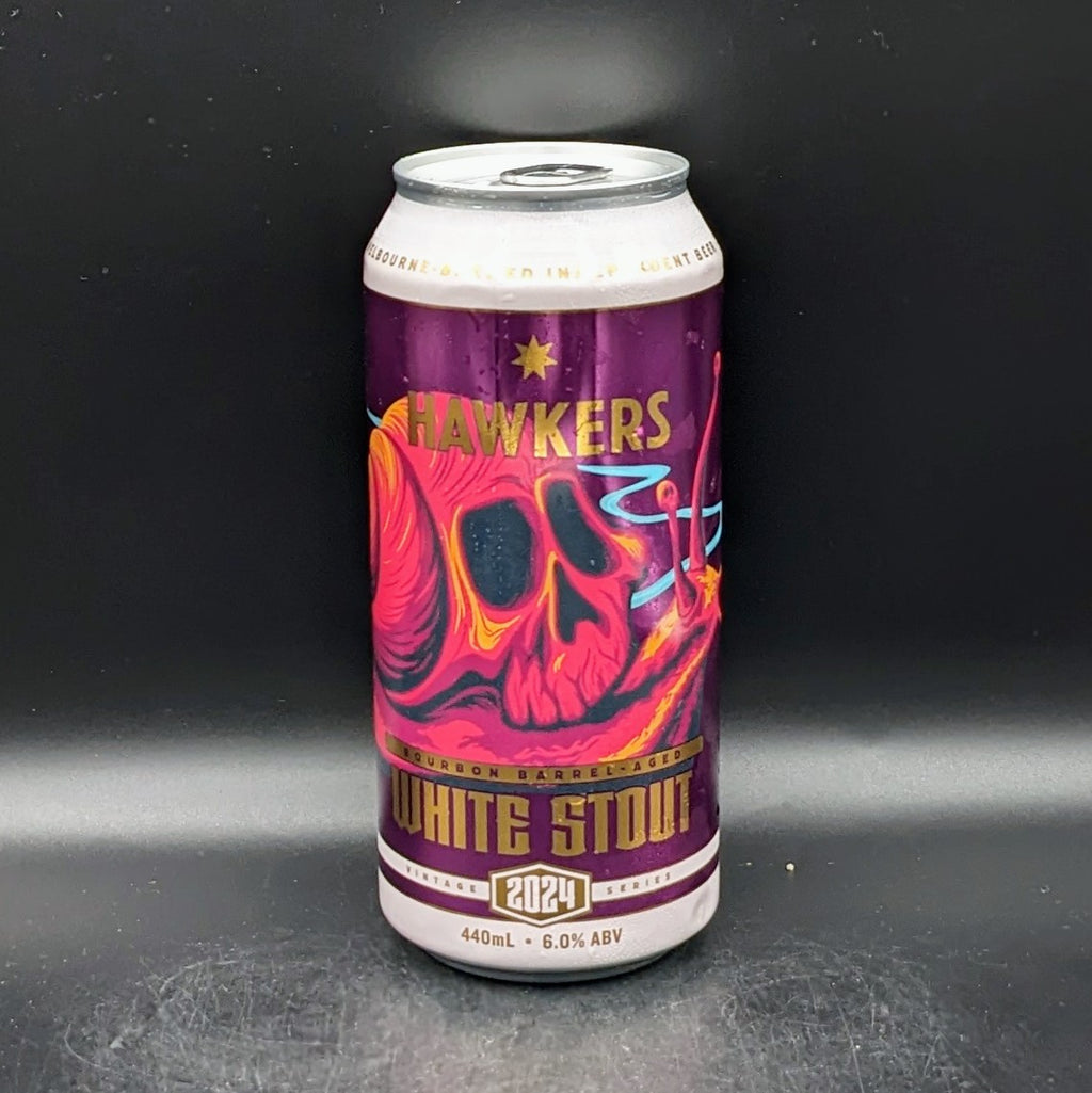 Hawkers Bourbon Barrel Aged White Stout (2024) Can Sgl - Saccharomyces Beer Cafe