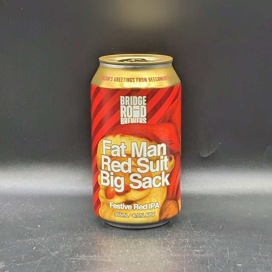Bridge Road Brewers Fat Man, Red Suit, Big Sack. Festive Red IPA