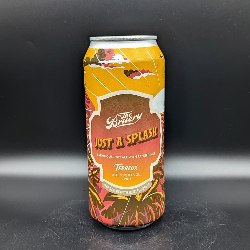 Bruery Just A Splash Farmhouse Wit Ale With Tangeries Can Sgl