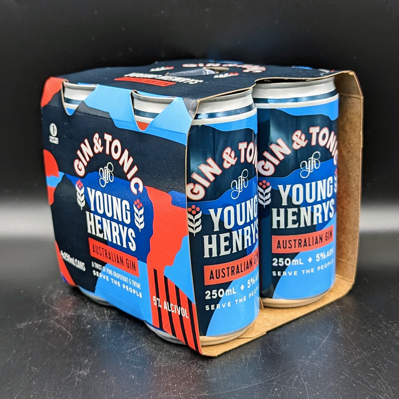 Young Henrys Gin & Tonic Can 4pk