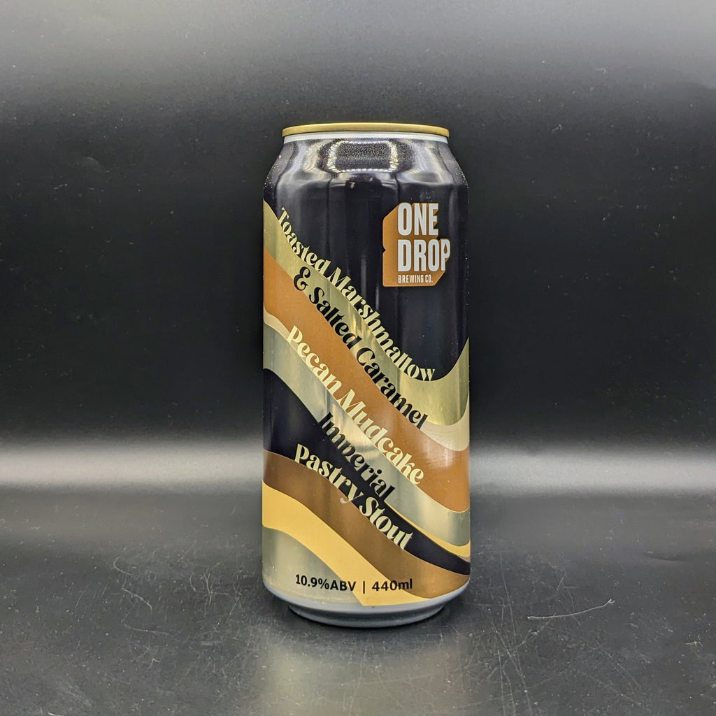 One Drop Toasted Marshmallow & Salted Caramel Pecan Mudcake Imperial Pastry Stout Can Sgl - Saccharomyces Beer Cafe